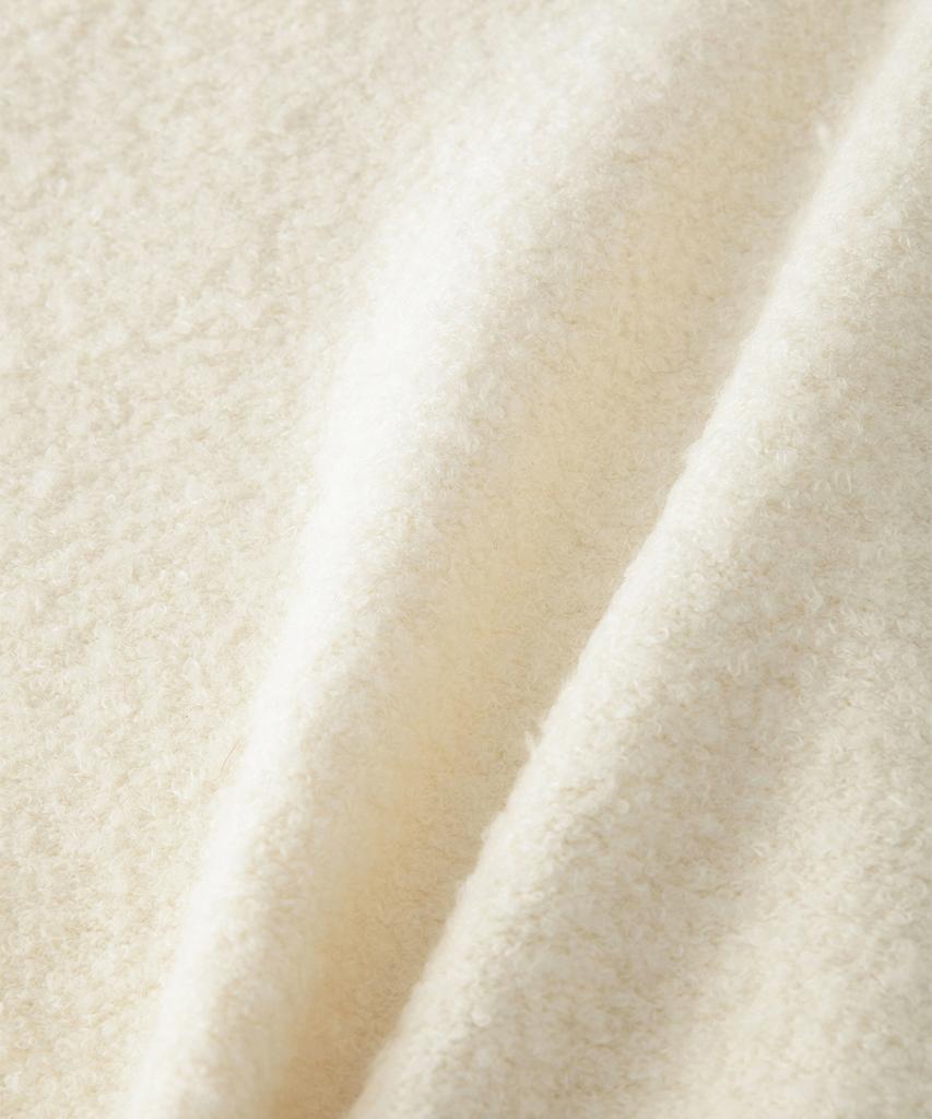 Sseomweeobeoteo Rima Boucle V-Neck Cardigan - Ivory