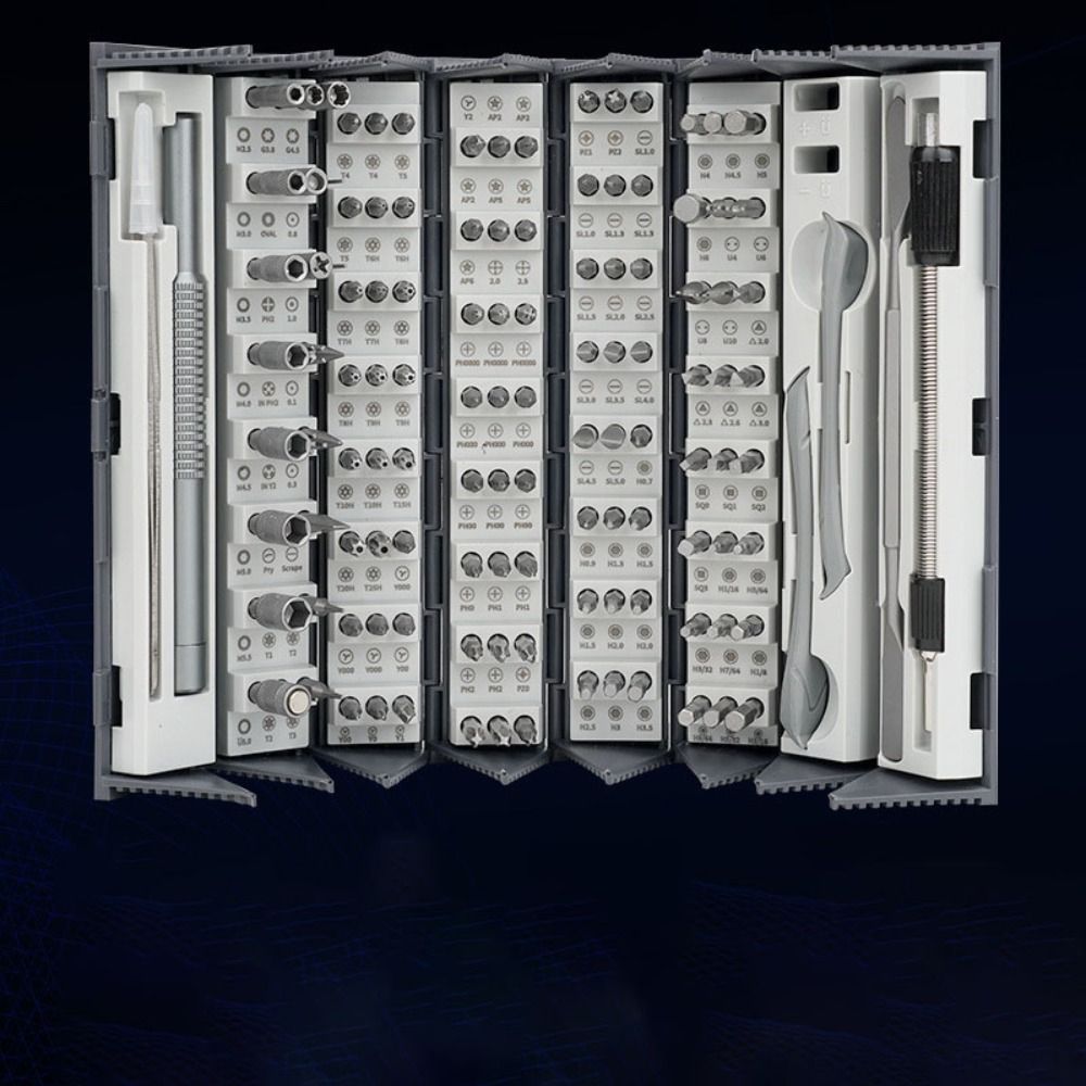 Hexagonal Shaped 128-Piece Screwdriver Set Professional Repair Tool Set  Game Console Repair