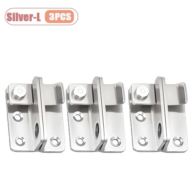 1-10PCS Heavy Duty Stainless Steel Locking Bolt for Cabinet Wardrobe with Lock and Latch for Bathroom Security Door