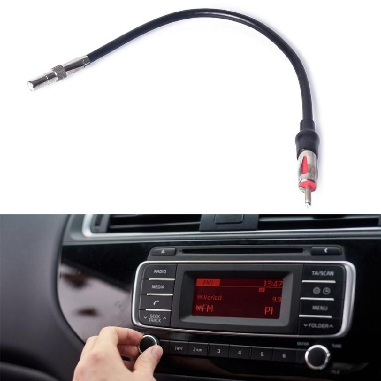 To DIN Connector Wire Car Radio Exterior Part Car Radio Antenna Adapter Car Stereo FM AM Antenna Adapter Cable