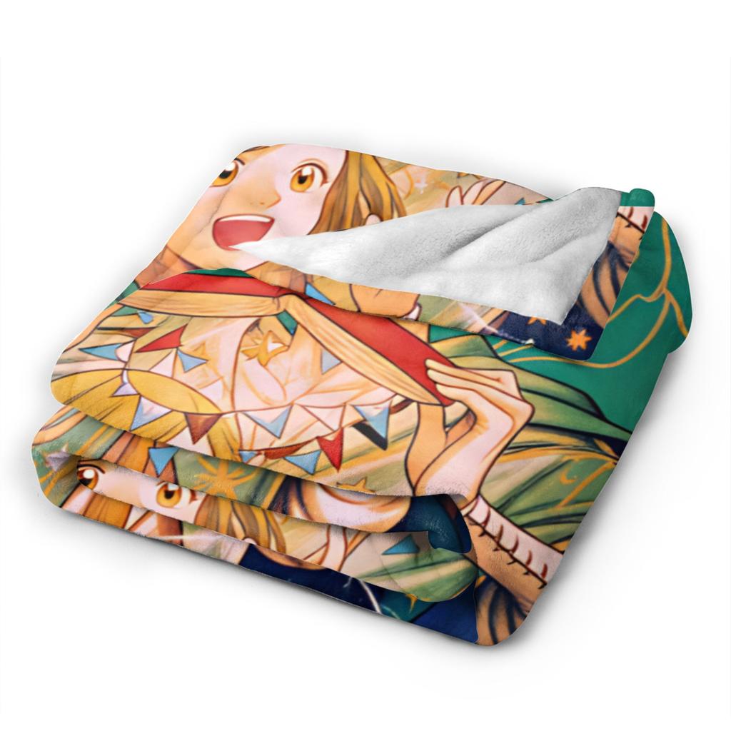 Soft Blanket Travel Office Witch Hat Atelier Throw Blanket Flannel Bedspread For Couch Chair Sofa Bed Pattern Sofa Bed Cover