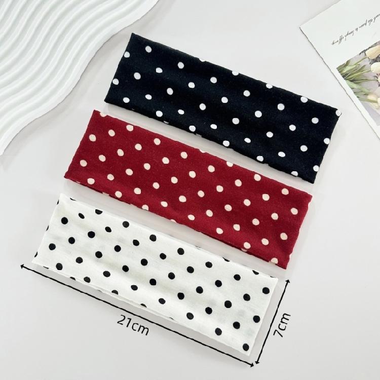 Fascia Multifunzionale per Capelli da Yoga, Copricapo alla Moda, Design a Pois Rotondi, Tessuto Elastico, Accessorio per Capelli, Multicolore