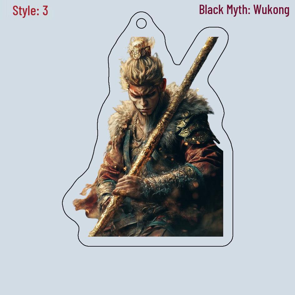 Black Myth Wukong Double-Sided Acrylic Keychain and Luggage Tag - Customizable with Images
