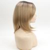 Krátka bob parochňa s ofinou Syntetické blond parochne pre ženy Dámske prirodzené účesy Ombre blond parochňa Ležérne strihy Výpredaj