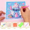 DIY Diamond Painting Kit with Frame,Stitch Full Circle Mosaic 5D DIY Cross Stitch Kit Home Decoration with Frame, Handicraft Hobby Collection