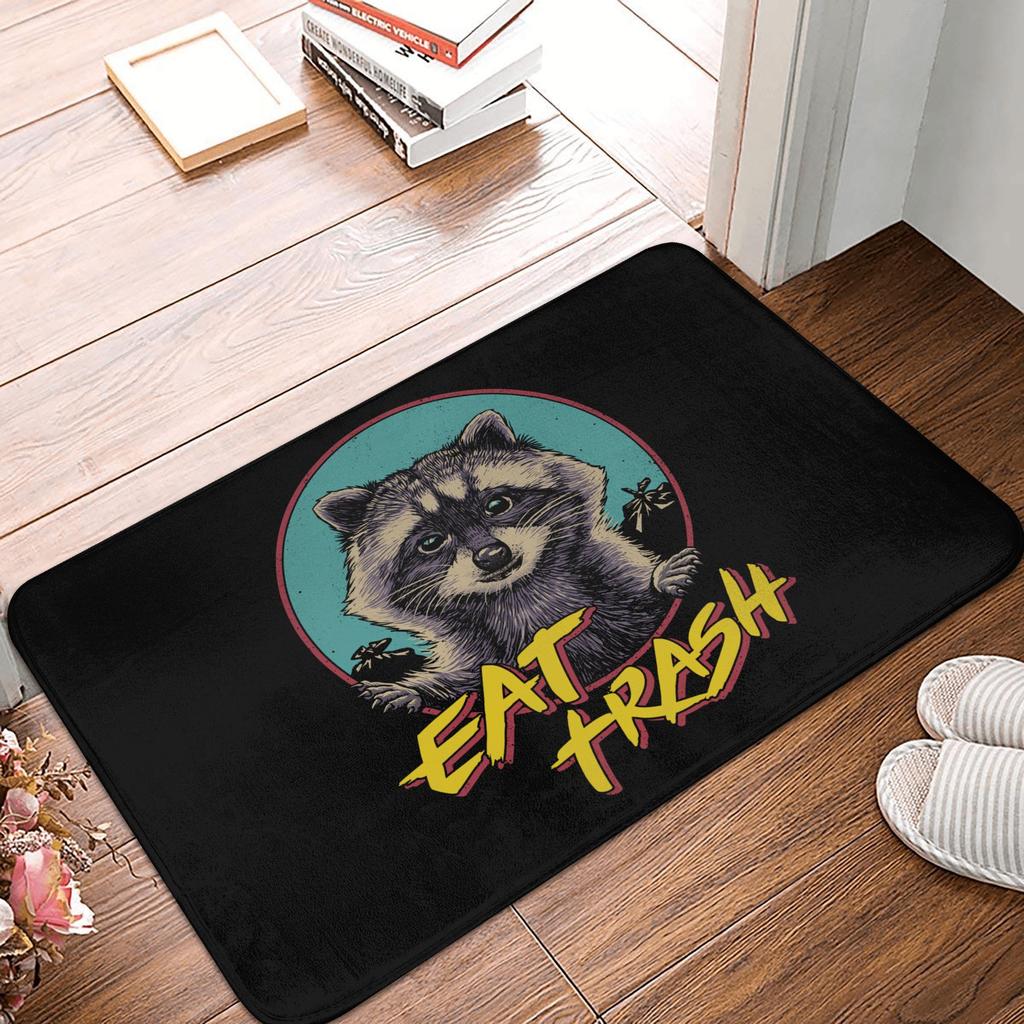 Funny Opposable Thumbs Raccoon Doormat Mat Anti-Slip Racoon Panda Bath Kitchen Balcony Rug Carpet 40*60cm