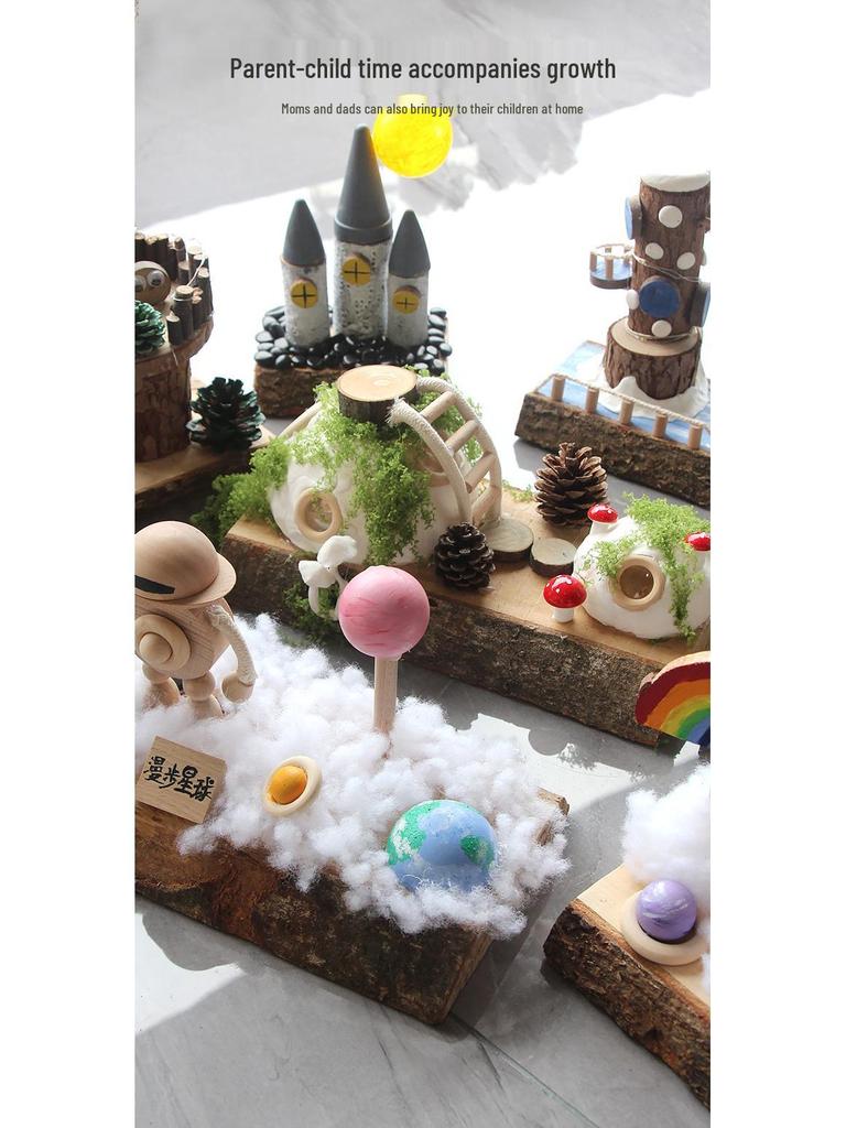 Little Treehouse DIY Kit: Semi-finished Wooden Toy for Creative Kindergarten Assembly