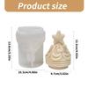 Christmas Tree Shaped Silicone Molds for Candle Soap Plaster Decoration, Fondant Silicone Molds for Chocolate Cake