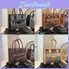 Trendy Ladies Shoulder Bag Stylish Leopard Print Fall Casual Large Capacity Handbag