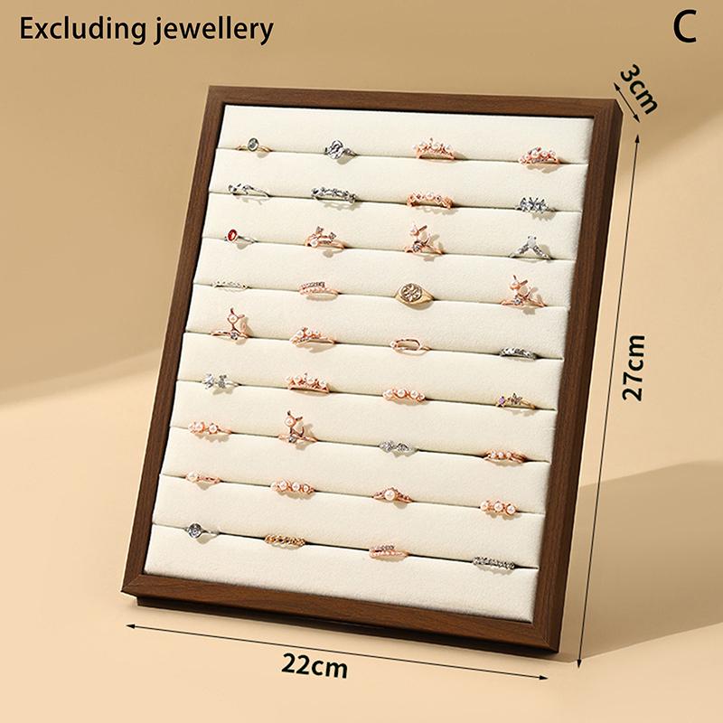 Vintage Ring Display Stand Large Capacity Jewelry Storage Rack Suitable For Rings, Earrings  Jewelry Display Stand