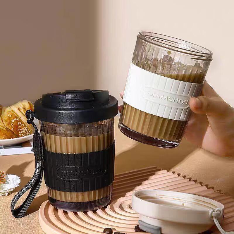 Tragbarer Glas-Reisebecher