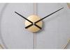 Spanish Light Luxury Simple Wall Clock: Creative Iron Ring Design with Fashionable Swing Feature for Home Decor.