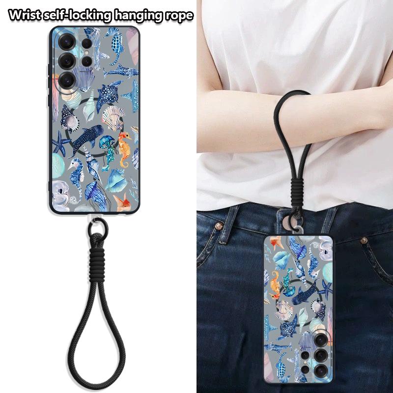 Mountains and Rivers Scencery Case For Samsung S26 Ultra S25 FE S24 S24 Plus A57 A37 A17 A56 A36 A16 A55 A35 A15 A54 5G Hybrid Magnetic Matte Cover