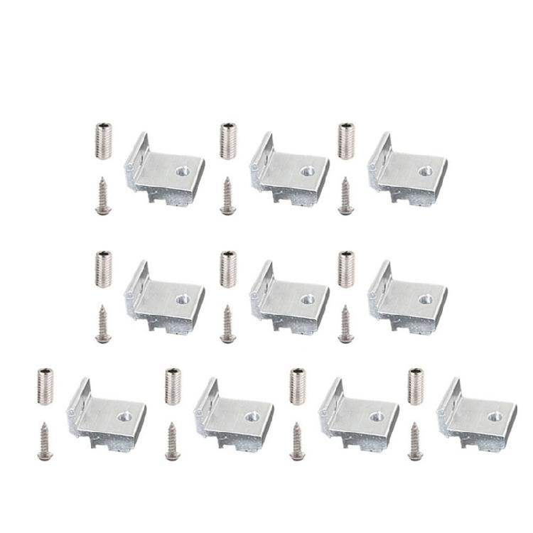 10lots Aluminum Alloys Shelf Supports Compatibility with 202 3030 4040 Profiles Light Weight and Strong Corner Fitting