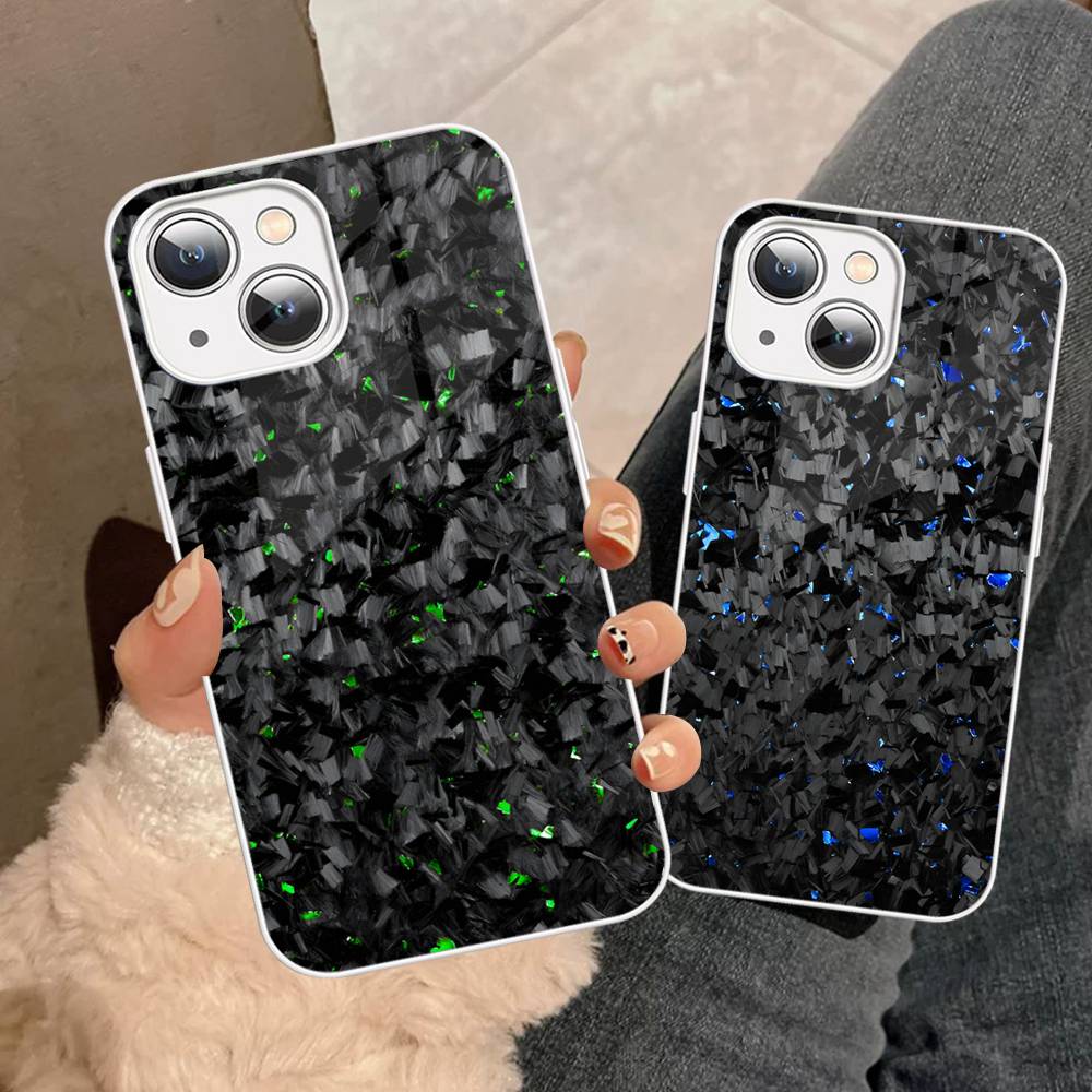 Racing Material APEX CARBON FRAGMENT Tempered Glass For Iphone 14 13 12 11 Pro Mini XS MAX 14Plus X XS XR Cover