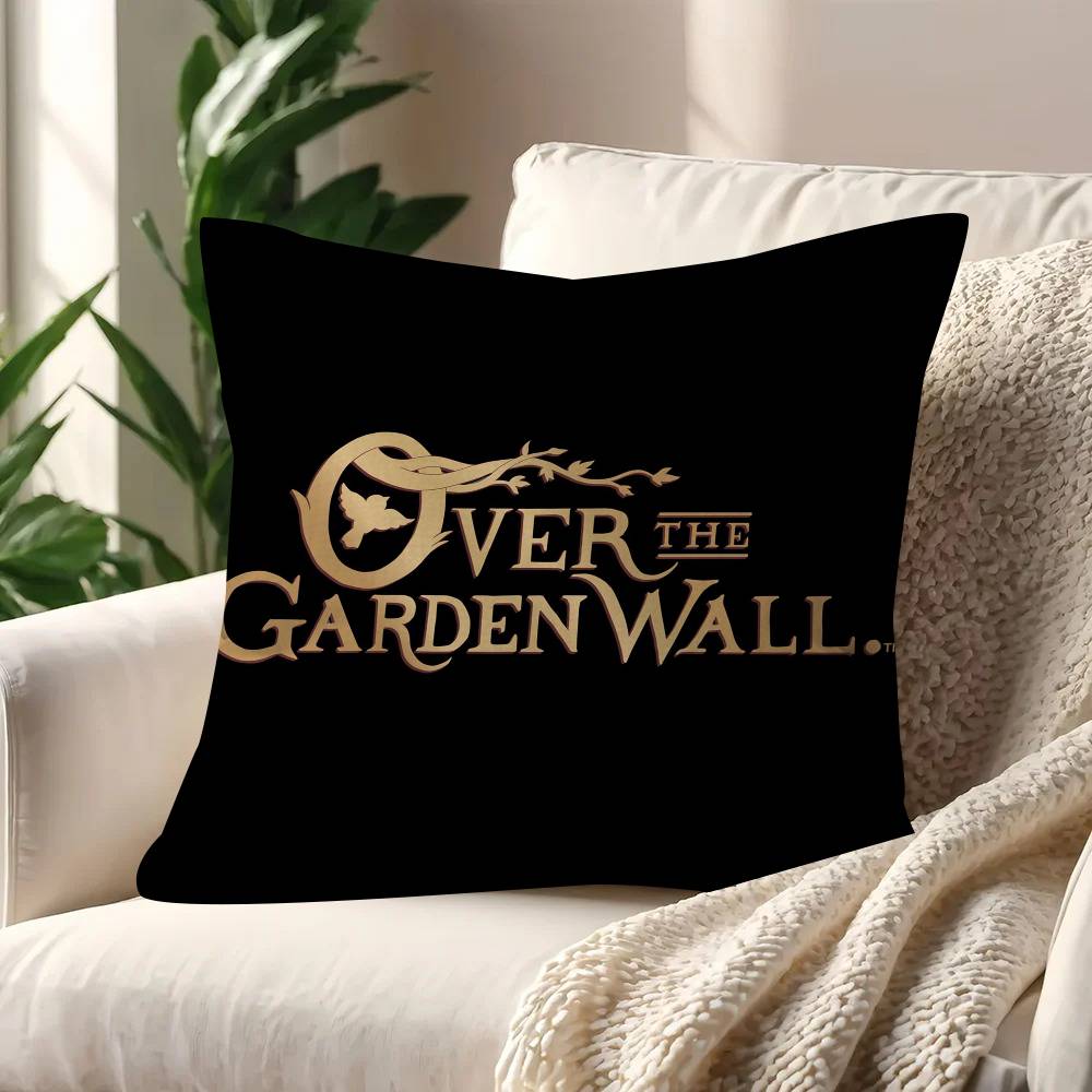 Cushion Cover Pillowcase Upholstery Sofa Throw Pillow Home Decor Pillowcas Cartoon O-Over The G-Garden W-Wall Peach skin 18*18(CM)-1Pcs