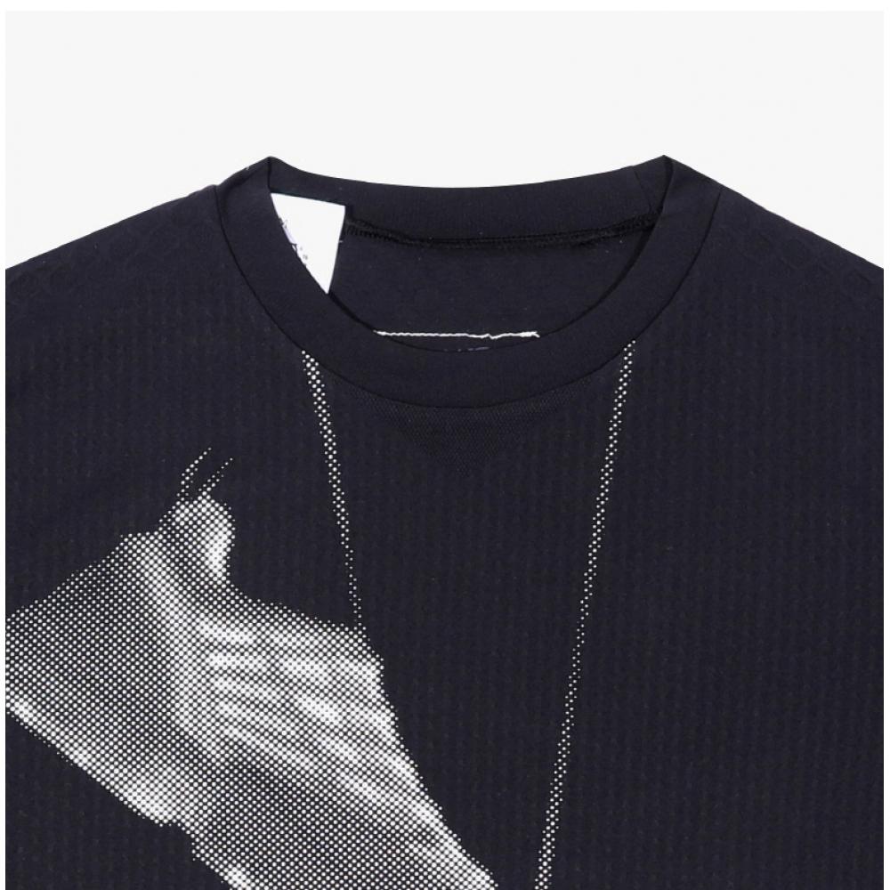 MaiSon Margiela Sh0gc0052 M20101 900 Mm6xSalomon ShoeS Print Men S Long Sleeve Tee