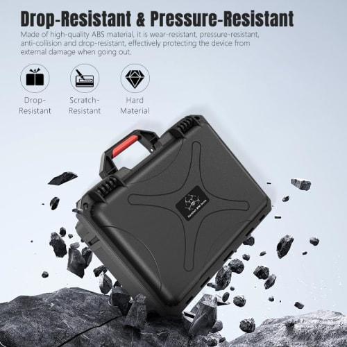 DJI Mini 5 Pro Waterproof Hard Carrying Case for DJI RC-2/RC-N3 Transmitter and Mini 5 Pro Accessories, Full Protection, Dustproof, Shockproof, and Sc