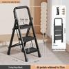 Multifunctional Folding A-Frame Telescopic Ladder: Indoor Thickened 3 or 4-Step Climbing Ladder