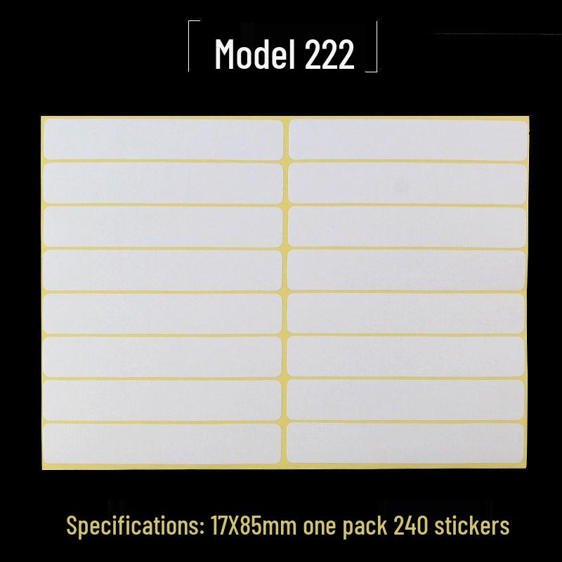 A5 Self-Adhesive Blank Label Stickers for Printing and Handwriting - White Name and Number Stickers