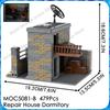 MOOXI MOC WW2 Military Battlefield Bases Bricks War Artillery Compatible Figures Building Blocks Set Toys For Children Adults 3D