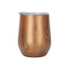 12oz Egg Shaped Wine Tumbler Double Wall 304 Stainless Steel Insulated Beer Coffee Cup with Splash Lid
