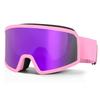Double-layer anti-fog ski goggles, cylindrical lenses, high-definition, wide field of vision, mountaineering goggles, outdoor adult unisex ski