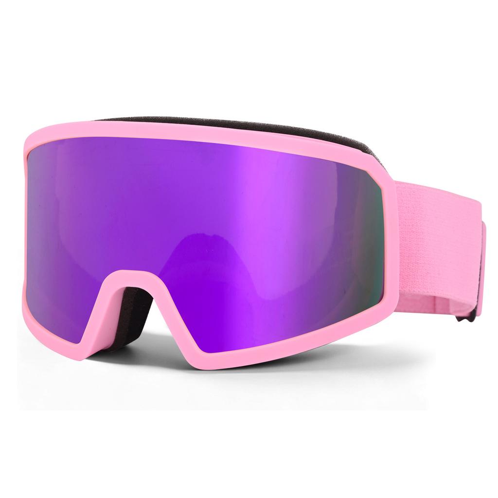 Double-layer anti-fog ski goggles, cylindrical lenses, high-definition, wide field of vision, mountaineering goggles, outdoor adult unisex ski