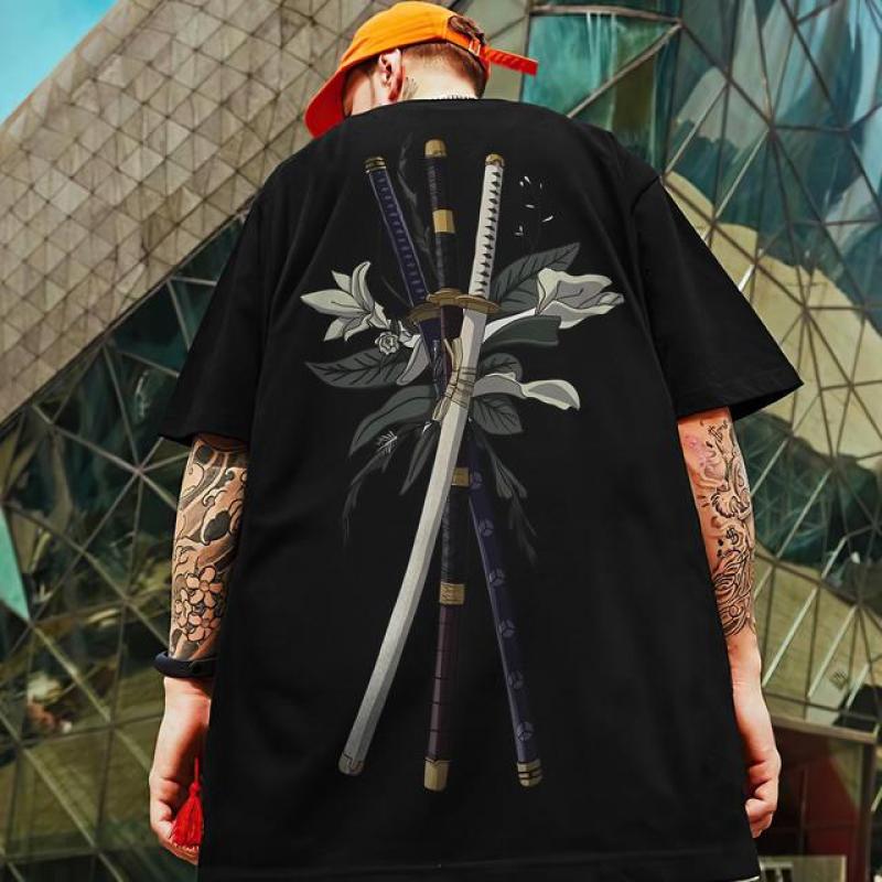 Retro Men's T-Shirt 3d Samurai Printed Short Sleeve T-Shirt Summer Casual Tees Top Loose Oversized T-Shirt For Men 2024 New Tops