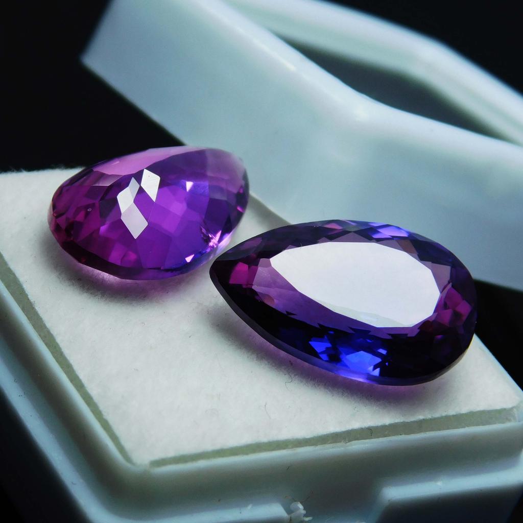 Splendid 16.75 Ct Natural Purple Tanzanite Pear Cut Loose Gemstone