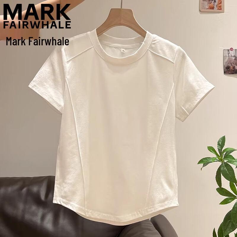 MARK FAIRWHALE Women s Fishbone Cotton T-Shirt S