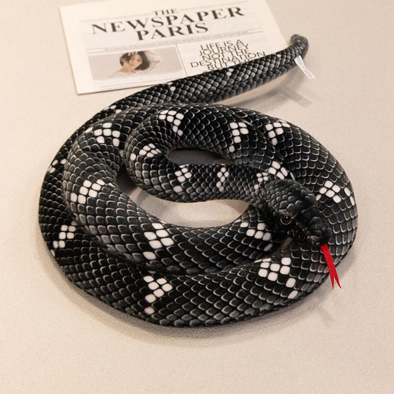 70cm-280cm Simulation Giant Python Anaconda Plush Toy Long Snake Plush Toy House Holiday Decoration Trick Props