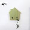 No Damage Wall Mounted Hooks Wood House Shape Storage Hook, Strong Traceless Adhesive Decorative Solid Hangers American Style Hanger for Home Entryway