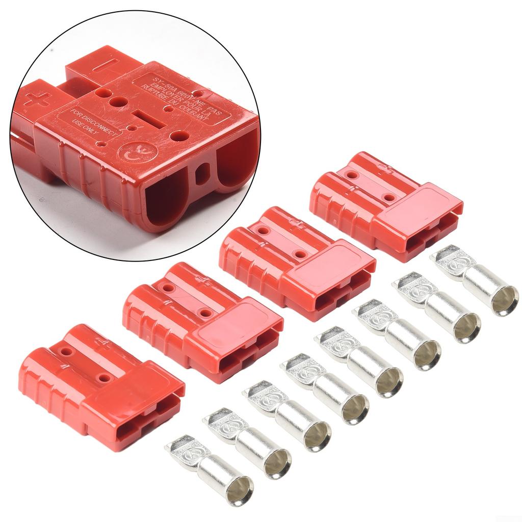 For Anderson Style Plug Connectors for Solar Caravan 6AWG 50AMP Pack of 6