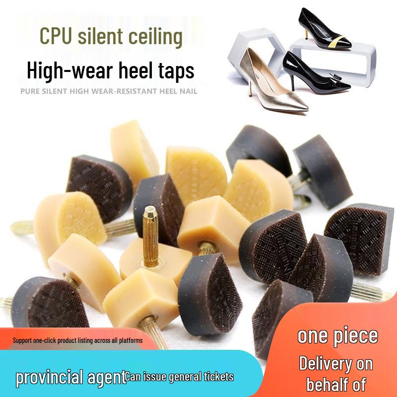 Silent, Anti-Slip Heel Taps for Women's High Heels – Wear-Resistant, Soundproof Shoe Repair Accessories.