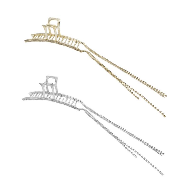 Französische Lange Quaste Hai Haarspange Strass Haarspange Haarnadel Barrett Haaraccessoires für Freundin Frauen