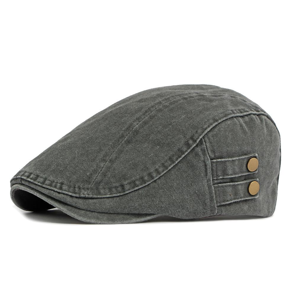 Cotton Beret British Vintage Forward Cap Men's Newsboy Cap