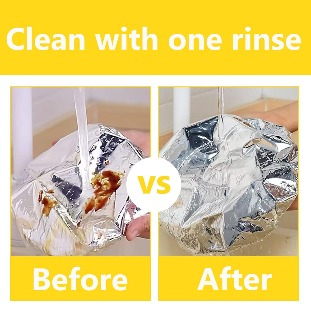Aluminum Foil Elastic Food Covers, Stretchable for Bowls, Pack of 10/30/50