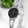JewelryWe Montre scintillante et mignonne, simple et tendance, cadeau d'anniversaire pour femme, Saint-Valentin (argent)