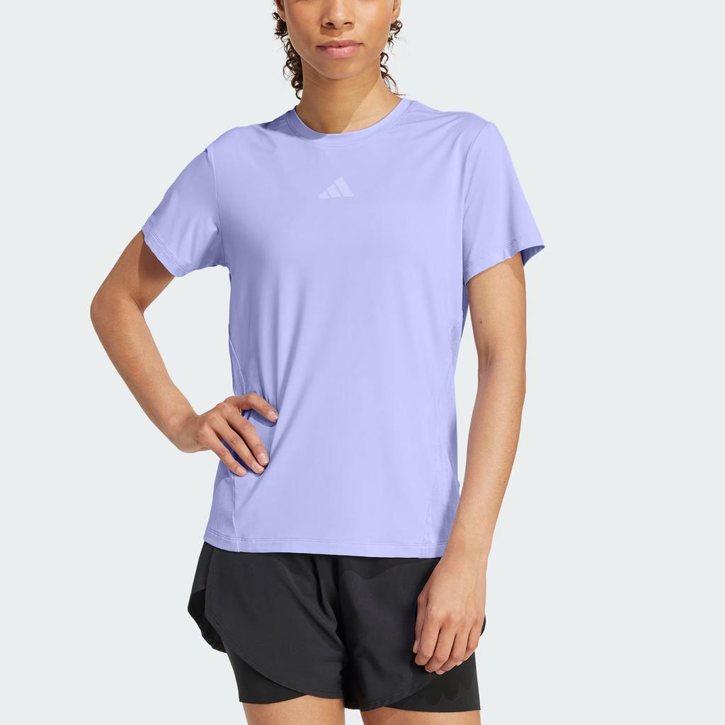 adidas Climacool Intensity Quick-Dry Breathable Sports Fitness T-Shirt Women Tops Light-Purple JZ6280