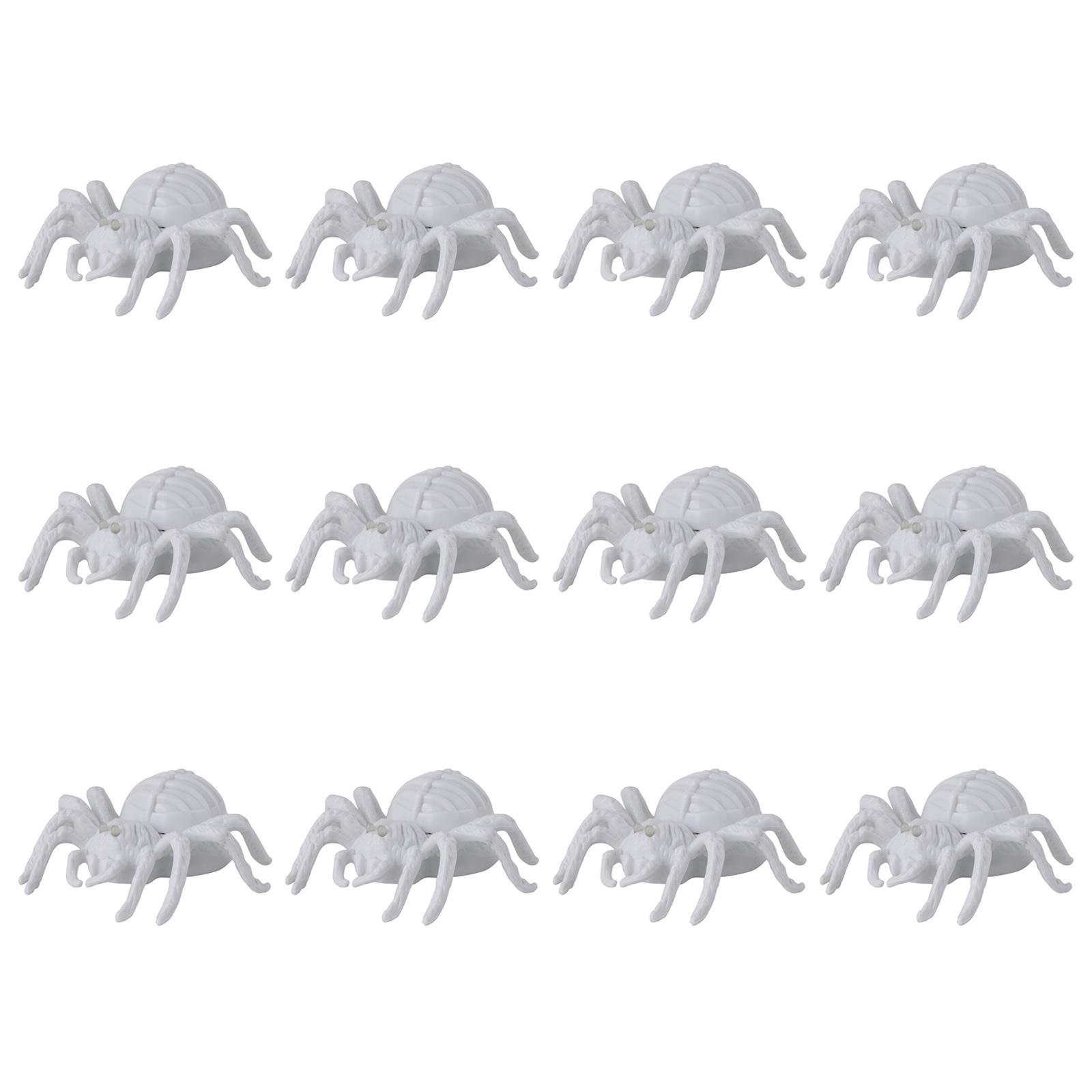 12Pieces Glowing Spiders LED Light Illuminated Spiders Night Light Decoration LED Light For Indoor And Outdoor 1