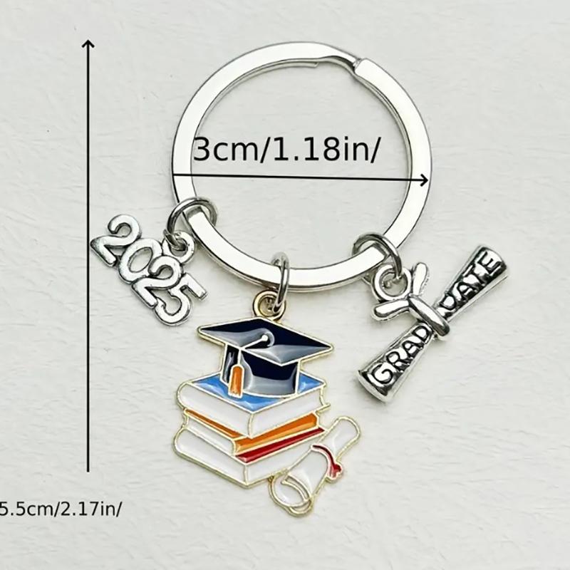 

2025 Бакалаврская шляпа Книга Шляпа Брелок Подарок на выпускной сезон Брелок Подвеска
