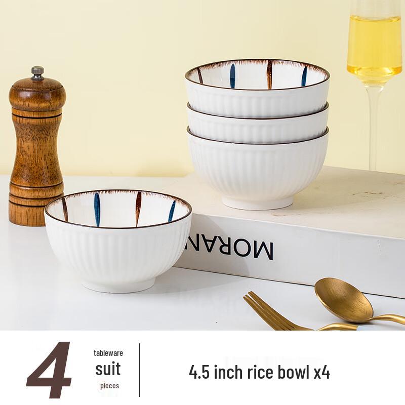 Meishangyuan Lanhe Underglaze Ceramic Dinnerware Collection 4.5-inch