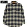 RL WESTERN Ombre Check Western Shirt, Men's, Black, Size LL, 90s Tops LL Black seriesUsed