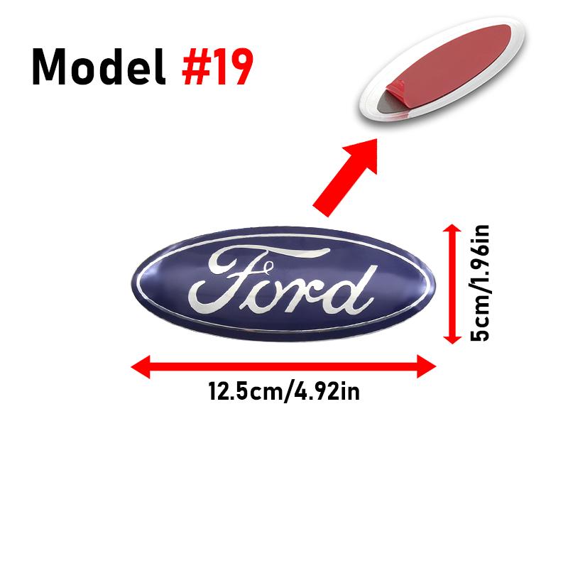 Car Logo Front Grille Badge Trunk Cover Sticker Decal Accessories For Ford Fiesta ST Fusion Explorer Escape Shelby Edge Kuga MK6
