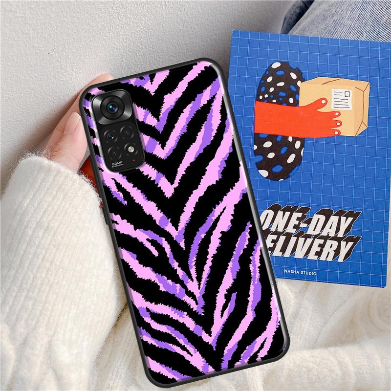 Animal Pattern Zebra Print Case For Xiaomi Redmi Note 11 9 8 10 Pro Note 11S 9S 10S Cover For Redmi 9 10 9A 9C 10C