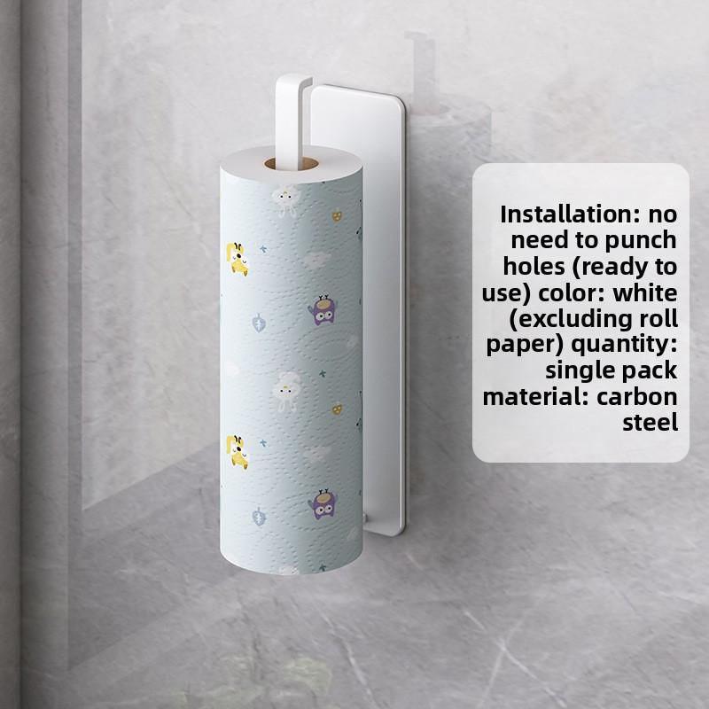 Kitchen Paper Towel Holder Adhesive Tissue Hanger Toilet Roll Paper Dispenser Cabinet Storage Napkin Rack Bathroom Accessories