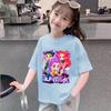 Kids Kpop Demon Hunters Children's T-Shirt Short Sleeve T-shirt Cute Kpop Demon Hunters Tiger Harajuku Tshirt for Boys Girls