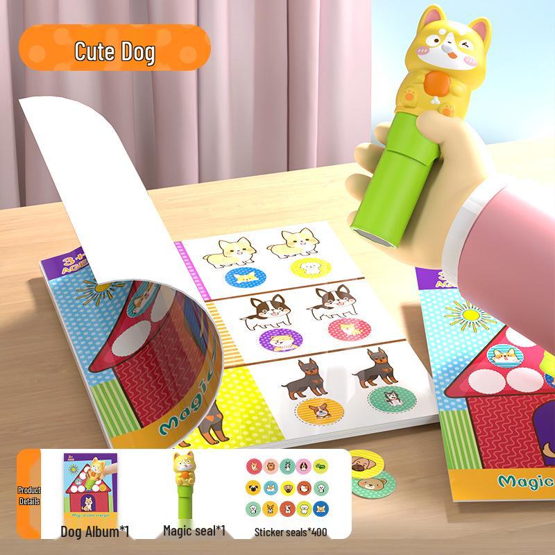 Waterproof Magic Stamp Stickers for Kids Ages 4-8 – No Residue, Perfect Gift