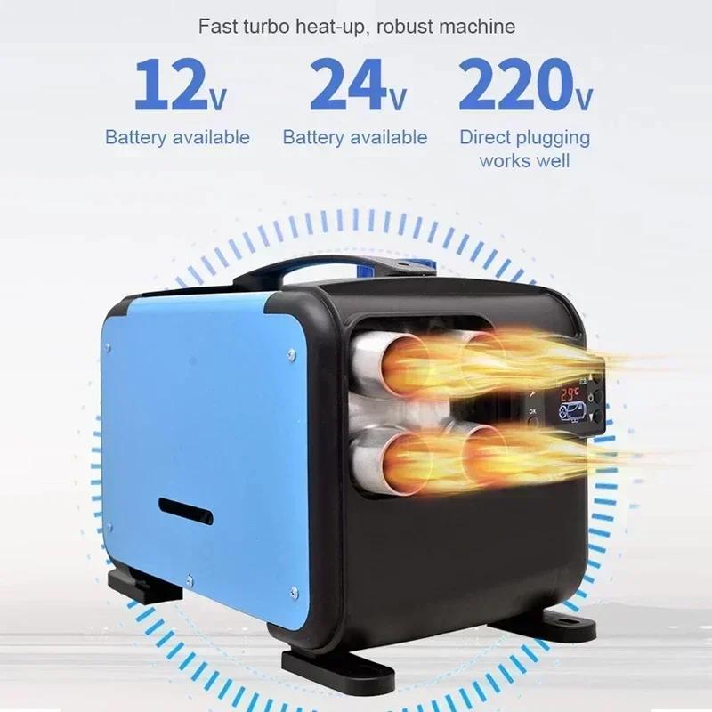 8KW 12V 24V Low Noise Car Diesel Heater Autonomous Auxiliary LCD Dry webasto Heating Fuel-operated Without Turning on The Engine